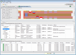 IDA-STEP PCB Layer Stack Editor - PCB build-up technology with 6 layers