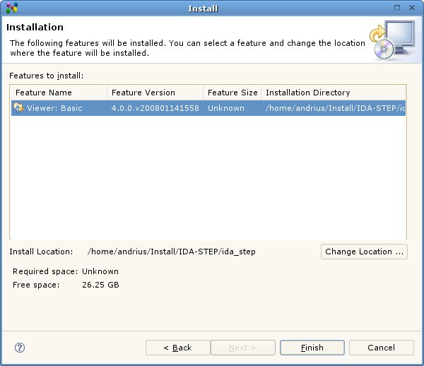 IDA-STEP v4 installation