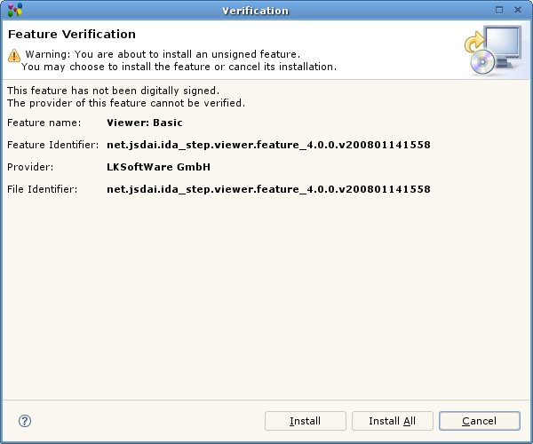 IDA-STEP v4 installation