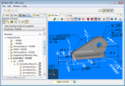 3D Model with GD&T annotations